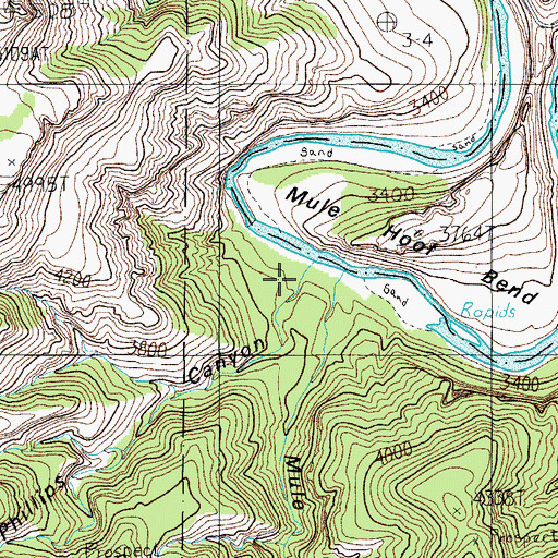 Topographic Map of Phillips Canyon, AZ