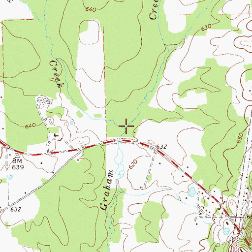 Topographic Map of Lick Creek, GA