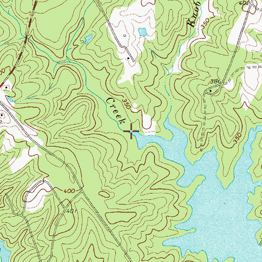 Topographic Map of Little Creek, GA