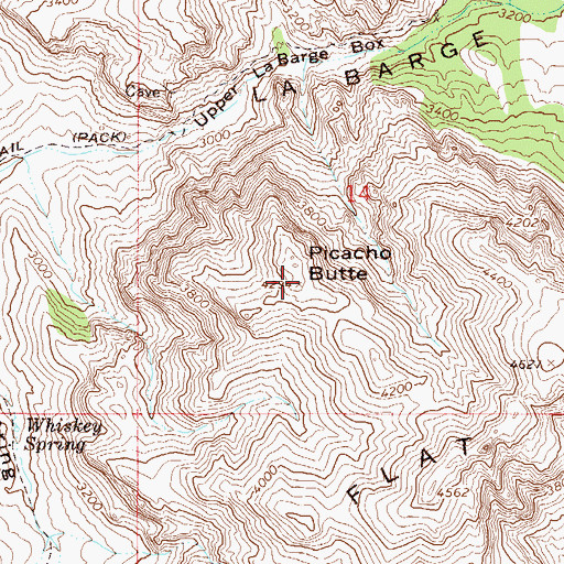 Topographic Map of Picacho Butte, AZ