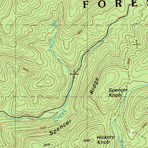 Topographic Map of Long Branch, GA