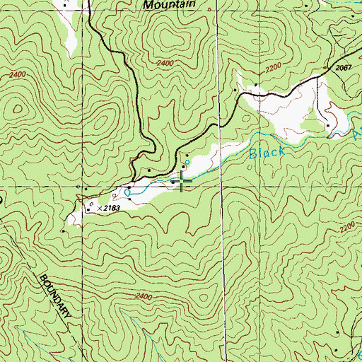 Topographic Map of Mathis Chapel School (historical), GA