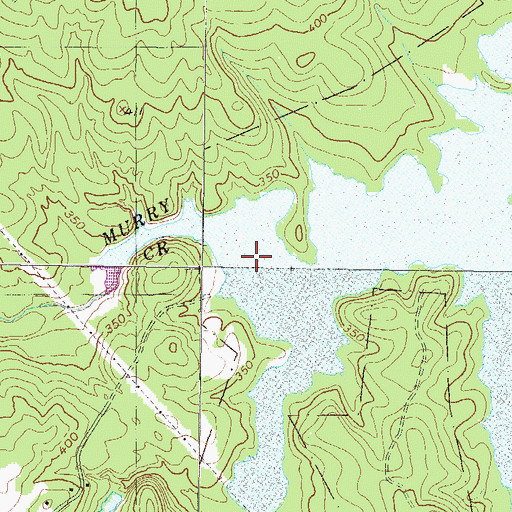 Topographic Map of Mill Creek, GA