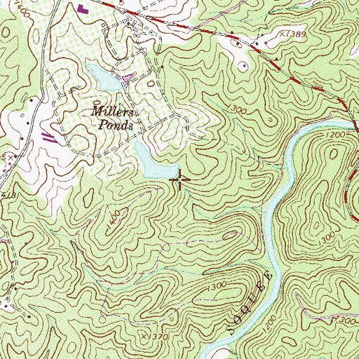 Topographic Map of Millers Pond, GA