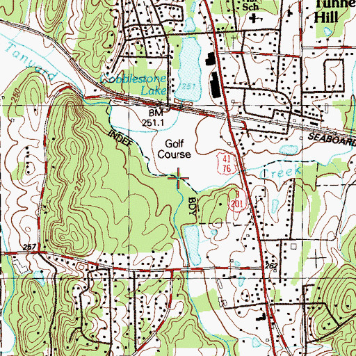 Topographic Map of Mount Vernon Creek, GA