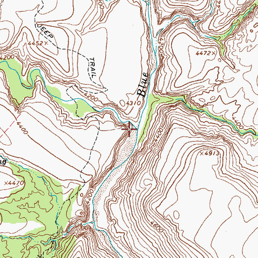 Topographic Map of Pigeon Creek, AZ