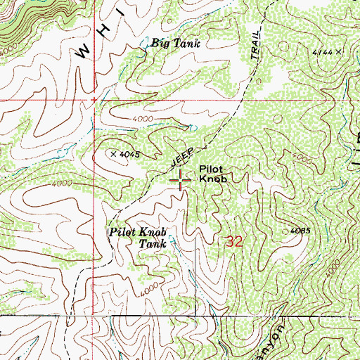 Topographic Map of Pilot Knob, AZ