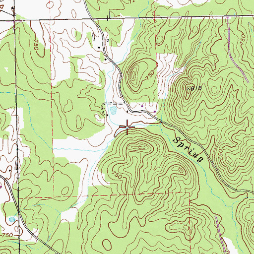 Topographic Map of Nickolson Branch, GA
