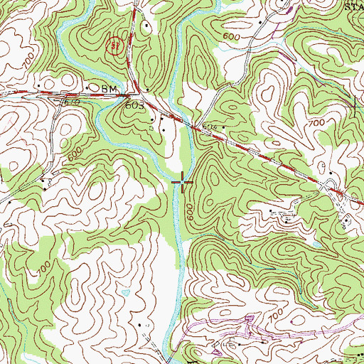 Topographic Map of North Fork Broad River, GA