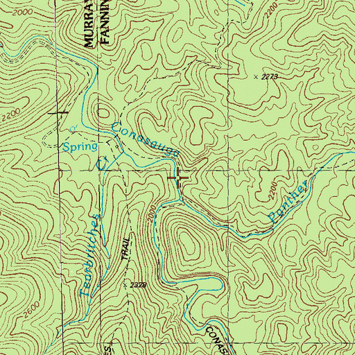 Topographic Map of Panther Creek, GA