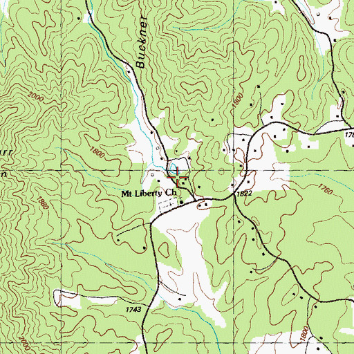 Topographic Map of Payne School, GA