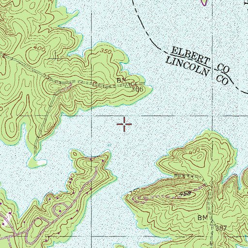 Topographic Map of Pistol Creek, GA
