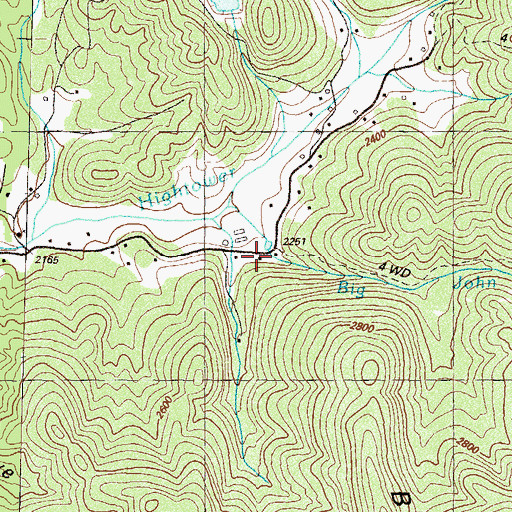 Topographic Map of Pleasant Hill School (historical), GA
