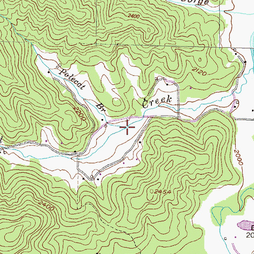 Topographic Map of Polecat Branch, GA