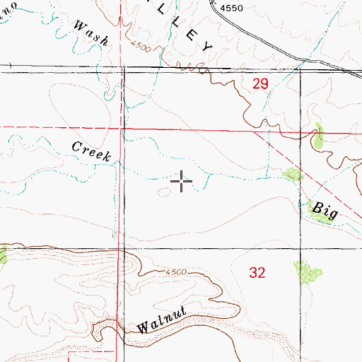 Topographic Map of Pine Creek, AZ