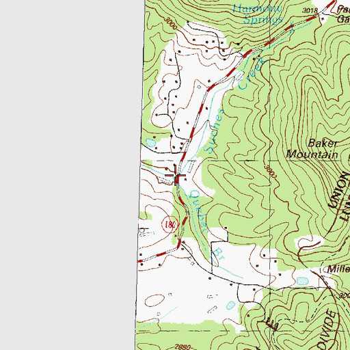 Topographic Map of Quebec Branch, GA
