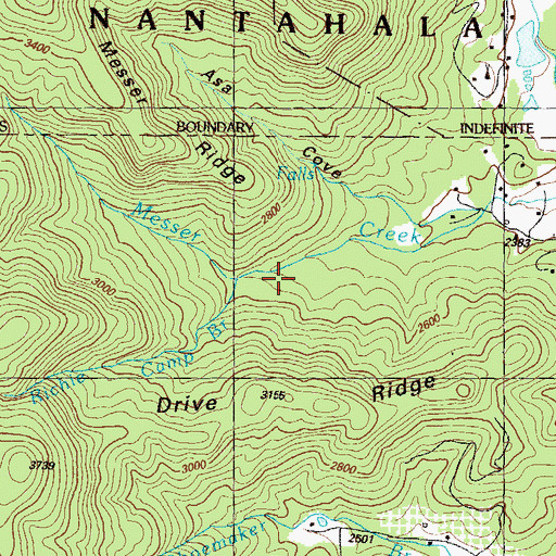 Topographic Map of Richie Camp Branch, GA