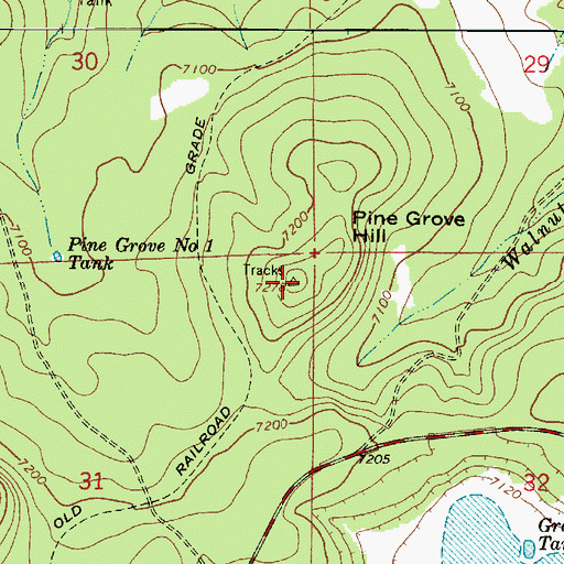Topographic Map of Pine Grove Hill, AZ