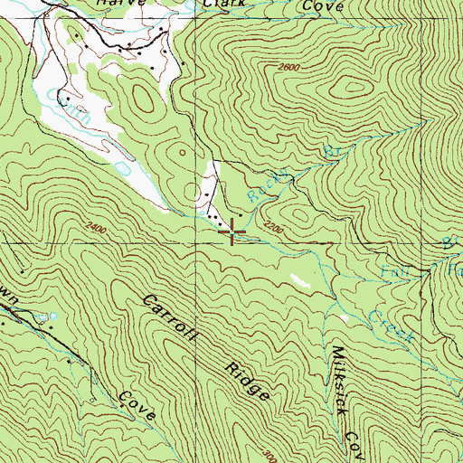 Topographic Map of Rocky Branch, GA