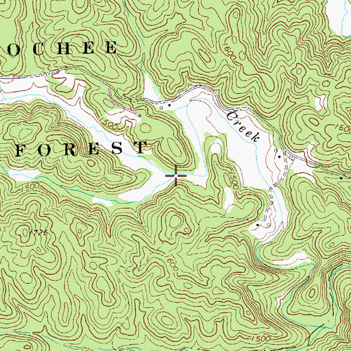Topographic Map of Rodgers Creek, GA