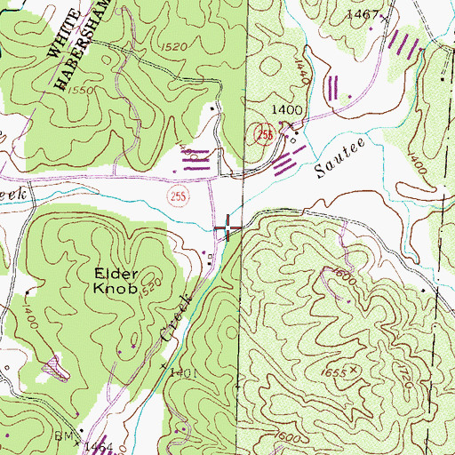 Topographic Map of Rogers Creek, GA