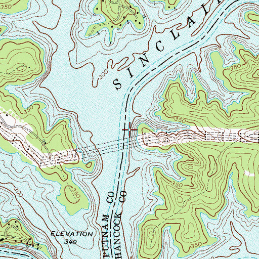 Topographic Map of Rooty Creek, GA