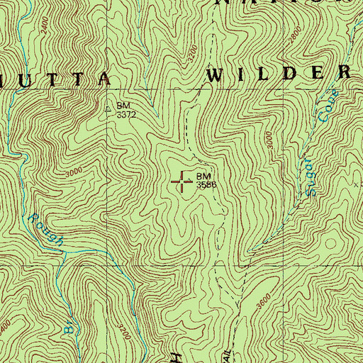 Topographic Map of Rough Ridge, GA