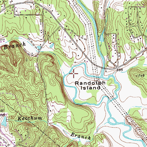 Topographic Map of Schwab Branch, GA