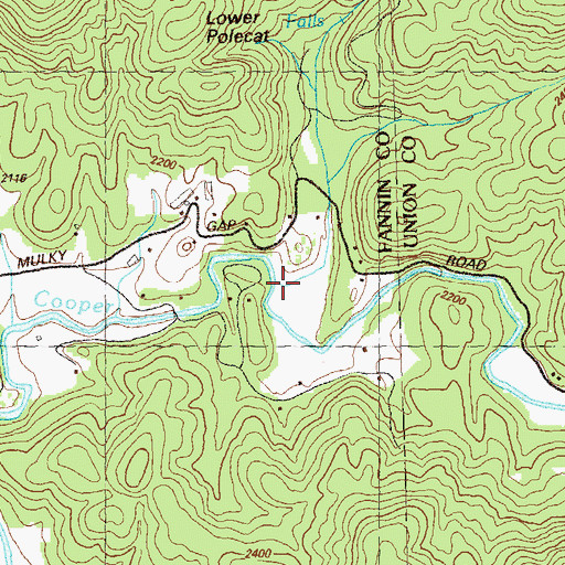 Topographic Map of Sea Creek, GA
