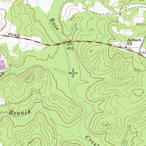Topographic Map of Slab Camp Creek, GA