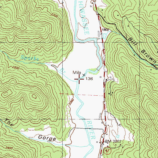 Topographic Map of Sparks Branch, GA