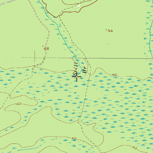 Topographic Map of Still Branch, GA
