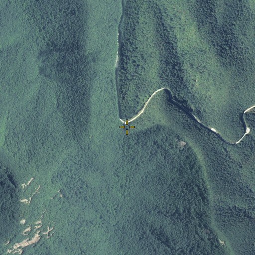 Aerial/Satellite Image of Tesnatee Gap, GA