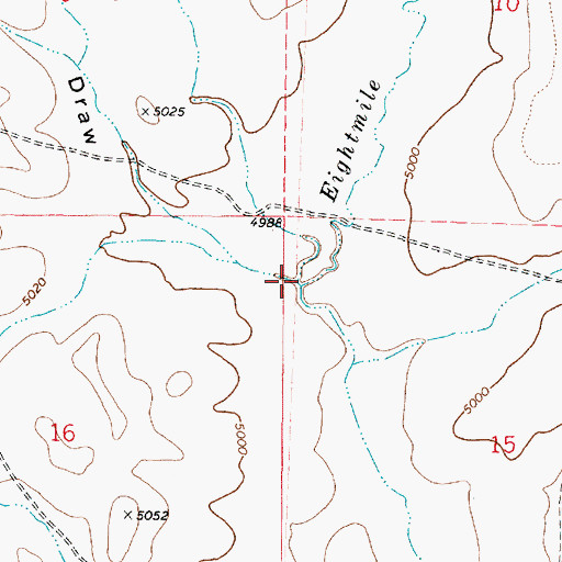 Topographic Map of Pineveta Wash, AZ
