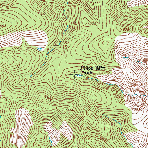 Topographic Map of Pion Mountain Tank, AZ