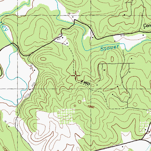 Topographic Map of Twiggs School (historical), GA