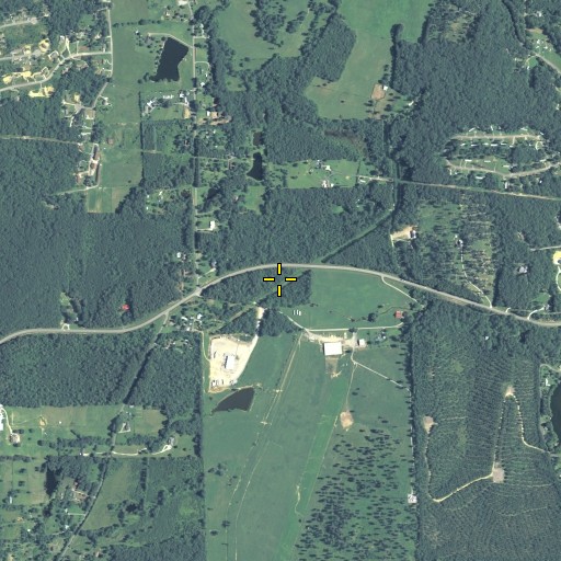 Aerial/Satellite Image of Ward Branch, GA