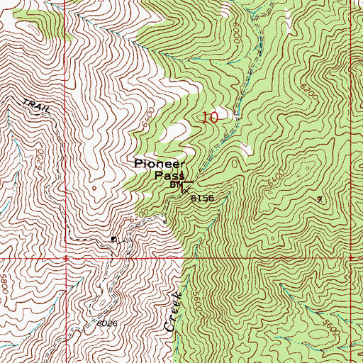 Topographic Map of Pioneer Pass, AZ