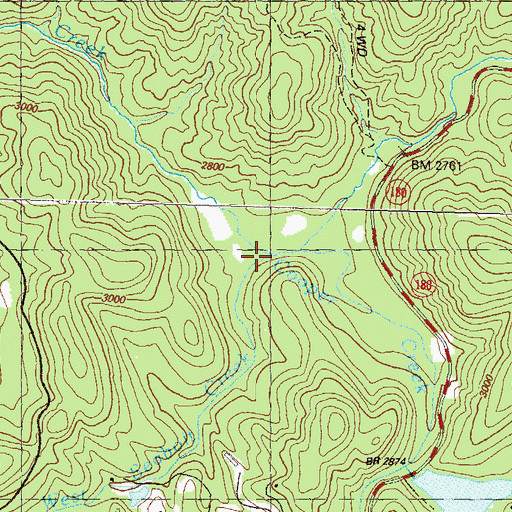 Topographic Map of West Seabolt Creek, GA