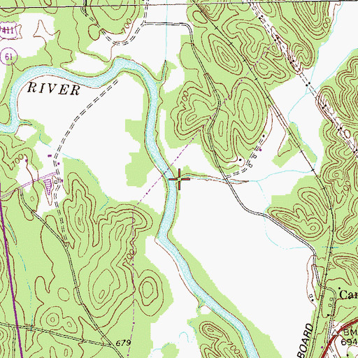 Topographic Map of Willbanks Branch, GA