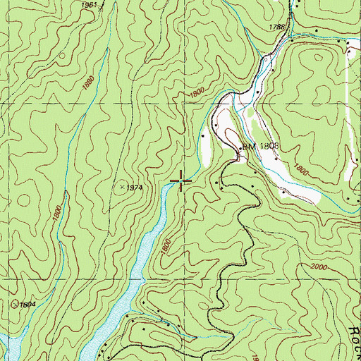 Topographic Map of Wilscot Creek, GA