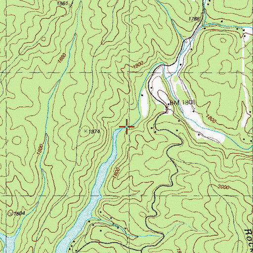 Topographic Map of Wilscot Creek, GA