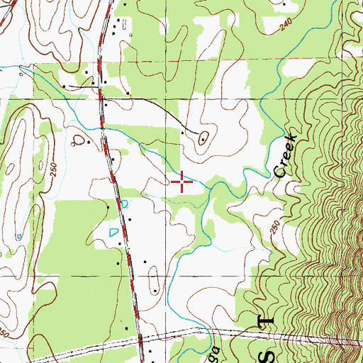 Topographic Map of Wood Station Valley, GA