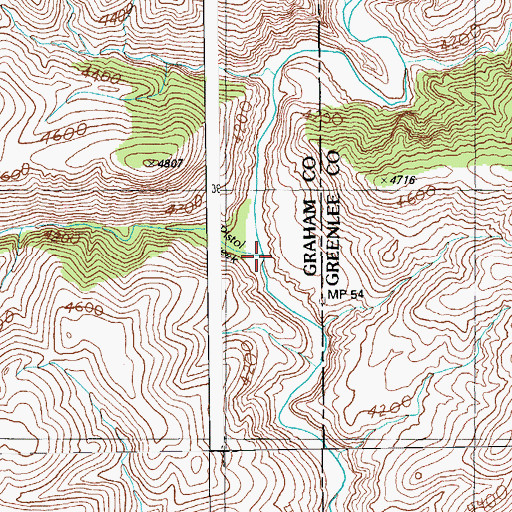 Topographic Map of Pistol Creek, AZ