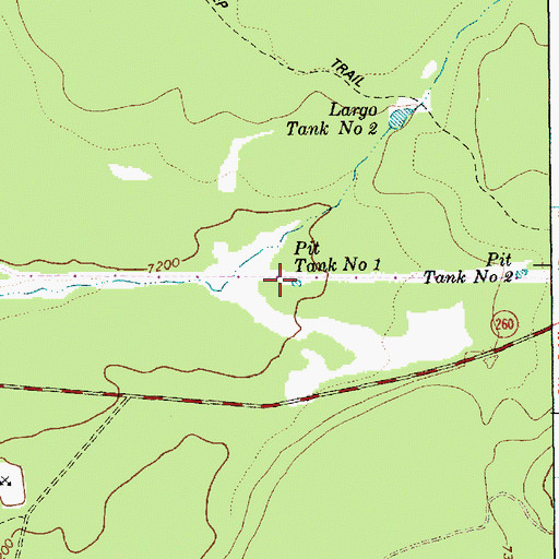 Topographic Map of Pit Tank Number One, AZ