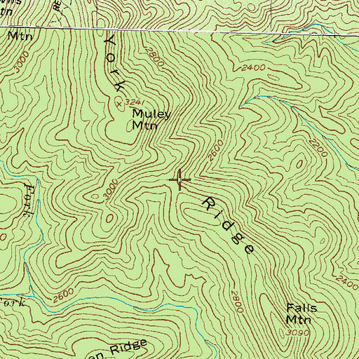 Topographic Map of York Ridge, GA