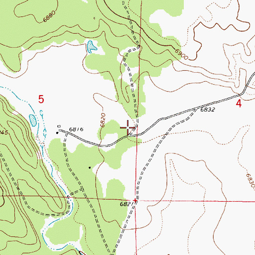 Topographic Map of Pitman Valley, AZ