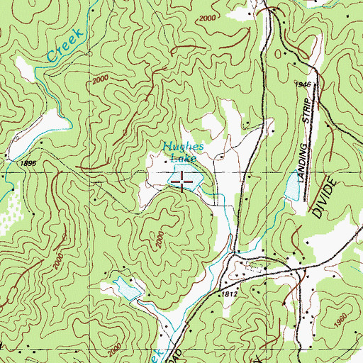 Topographic Map of Hughes Lake, GA
