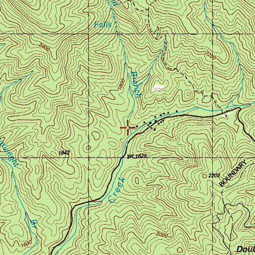 Topographic Map of Moreland Branch, GA