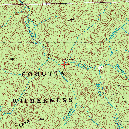 Topographic Map of Potatopatch Creek, GA